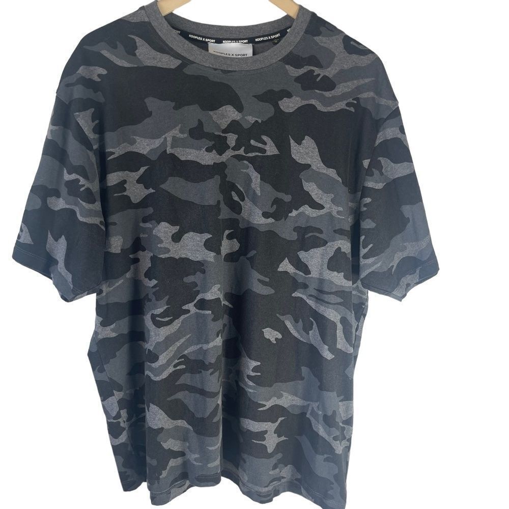 The Kooples X Sport Grey/Green/Black NWOT Camo T Shirt Sz XL